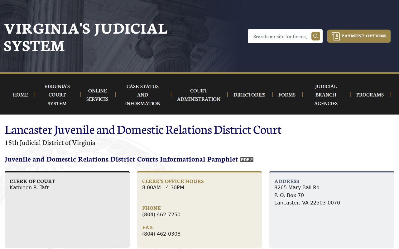 Lancaster County bench warrants: JDR clerk contact and court schedule