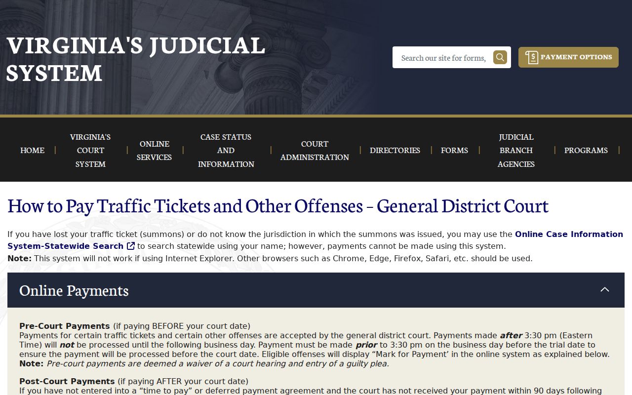 Lancaster County traffic warrant: GDC payment and ticket lookup instructions