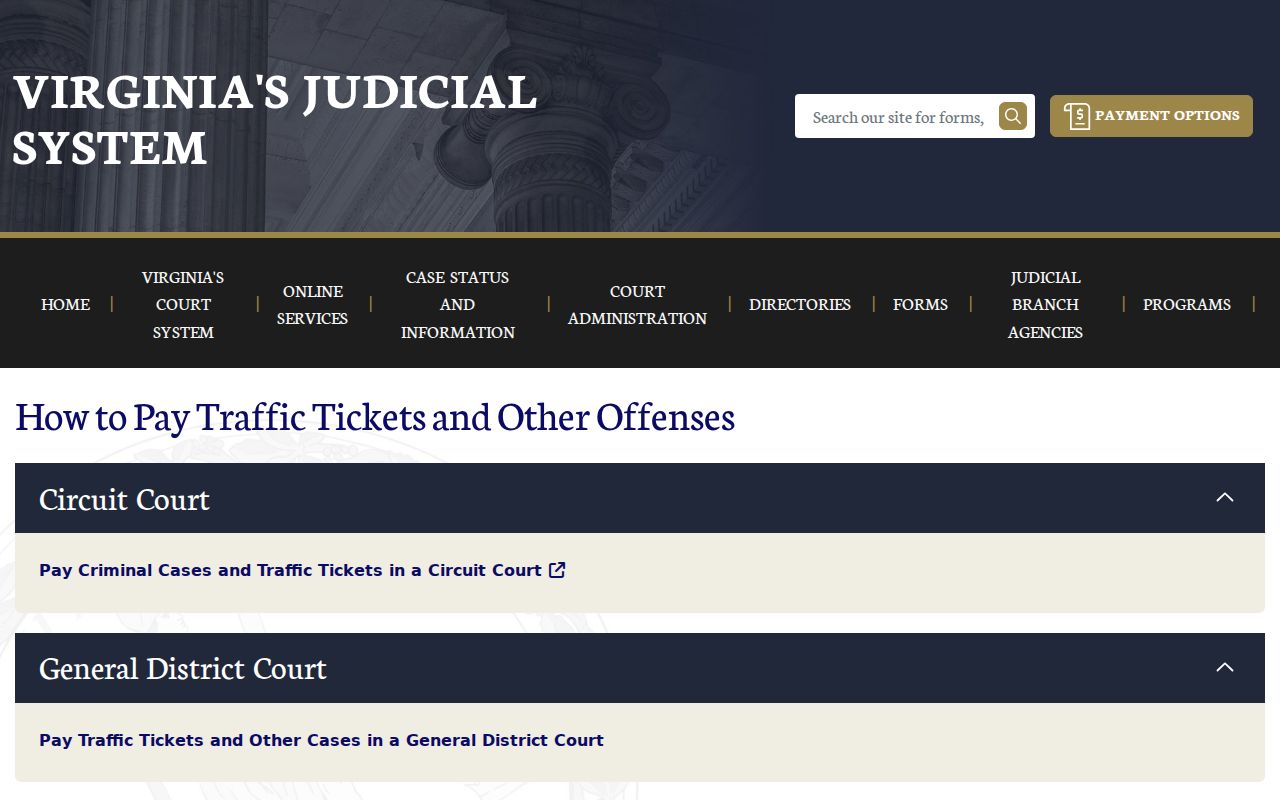 Lancaster County traffic warrant: official Virginia Courts payment routing
