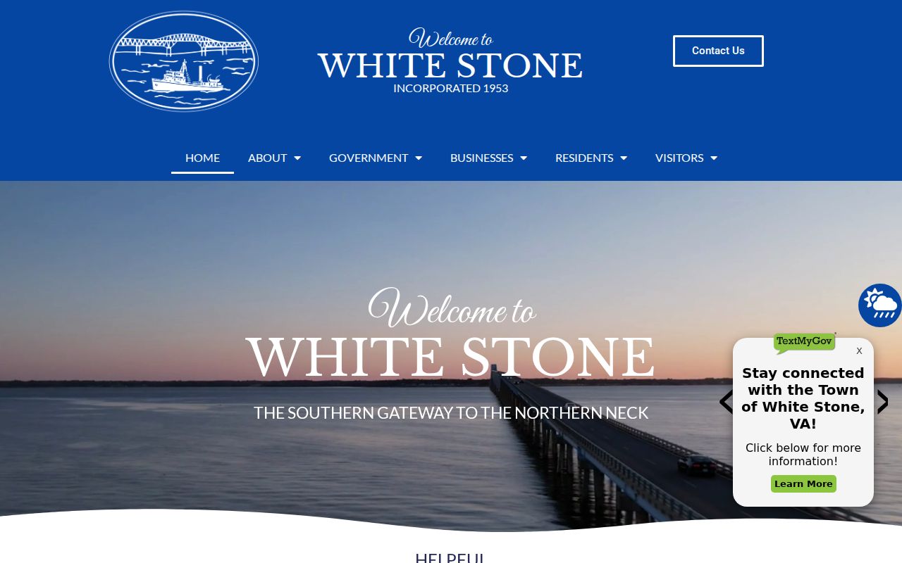 White Stone warrant records: official town contact and public service route